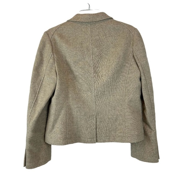 Banana Republic Tan Wool Blend Blazer Women’s Size 12 Two Button Jacket Brown - Picture 5 of 9
